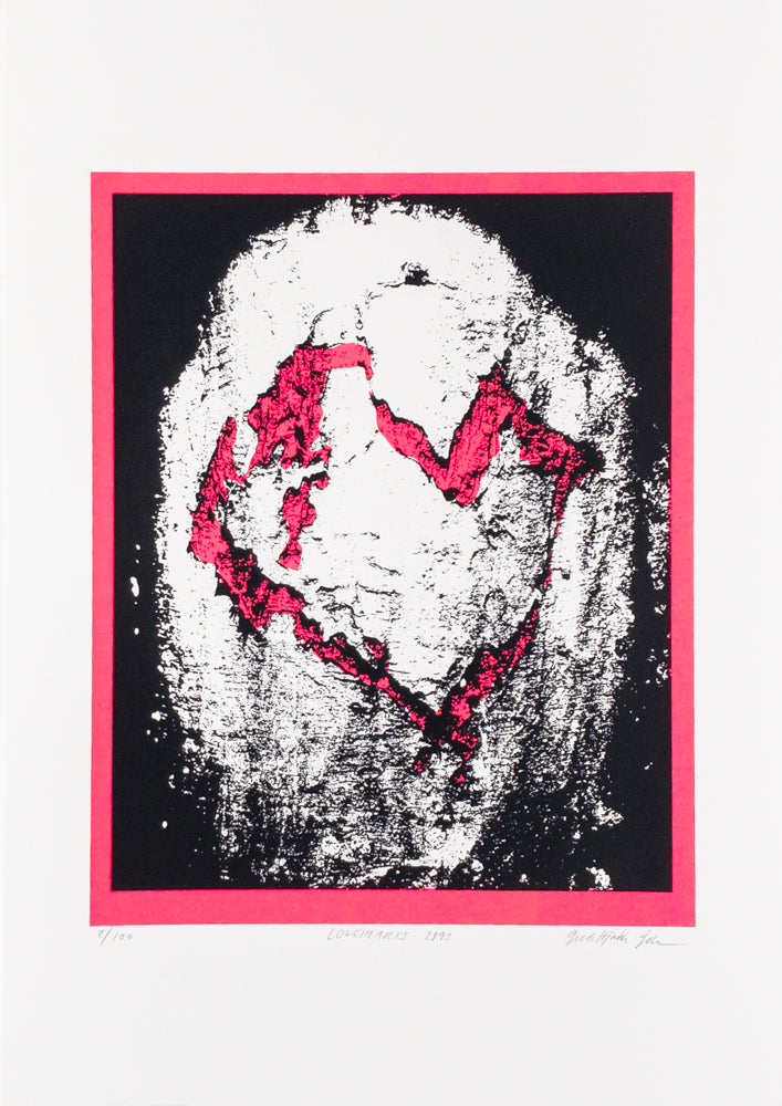 LOVEHEARTS 2993 - SCREEN PRINT | Neon Pink