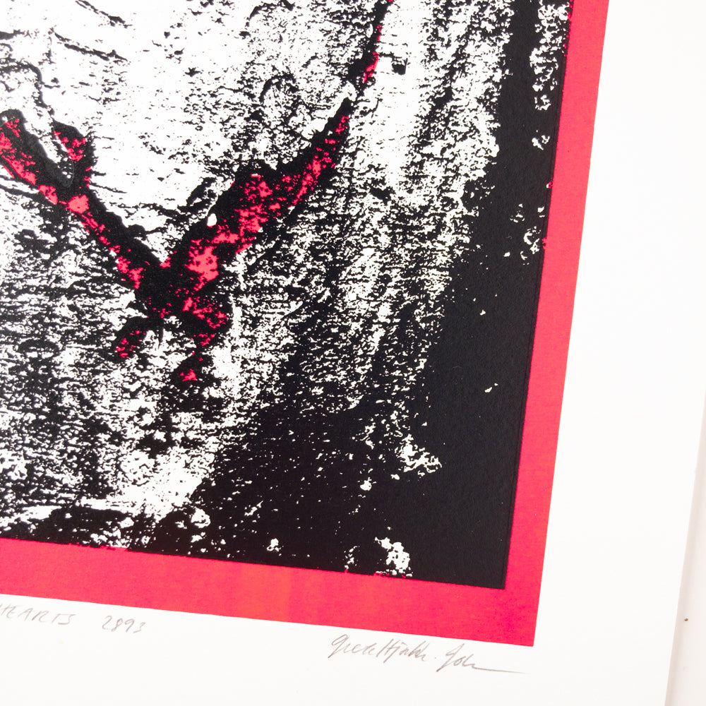 LOVEHEARTS 2993 - SCREEN PRINT | Neon Pink