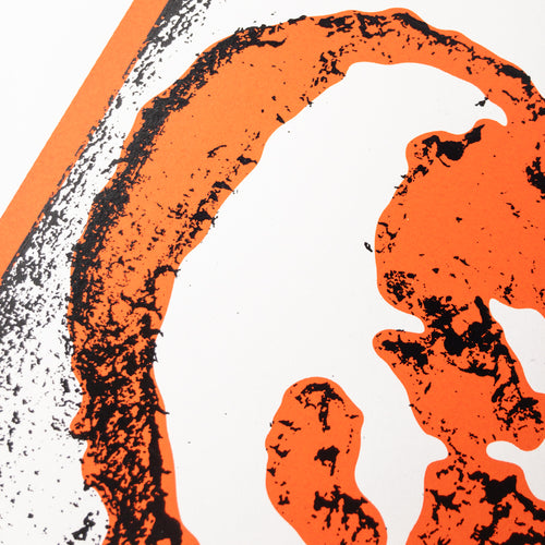 LOVEHEARTS 8991 - SCREEN PRINT | Orange Heart + Edge